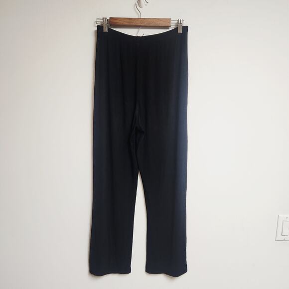 Vtg Chicos Travelers Pants Sz 1 Womens 8-10 Pull On Slinky Stretch Pleated Front - Picture 2 of 11